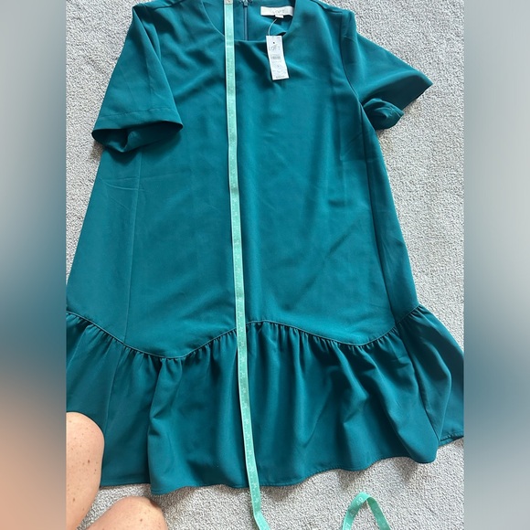 Loft Ruffle Shift Dress - Size Small - Picture 9 of 11